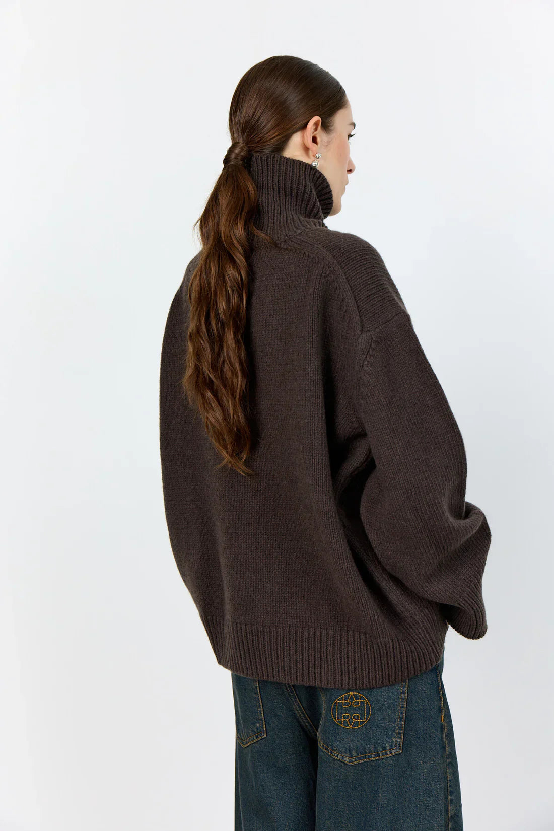 Levete Room Perle Roll Neck in Coffee