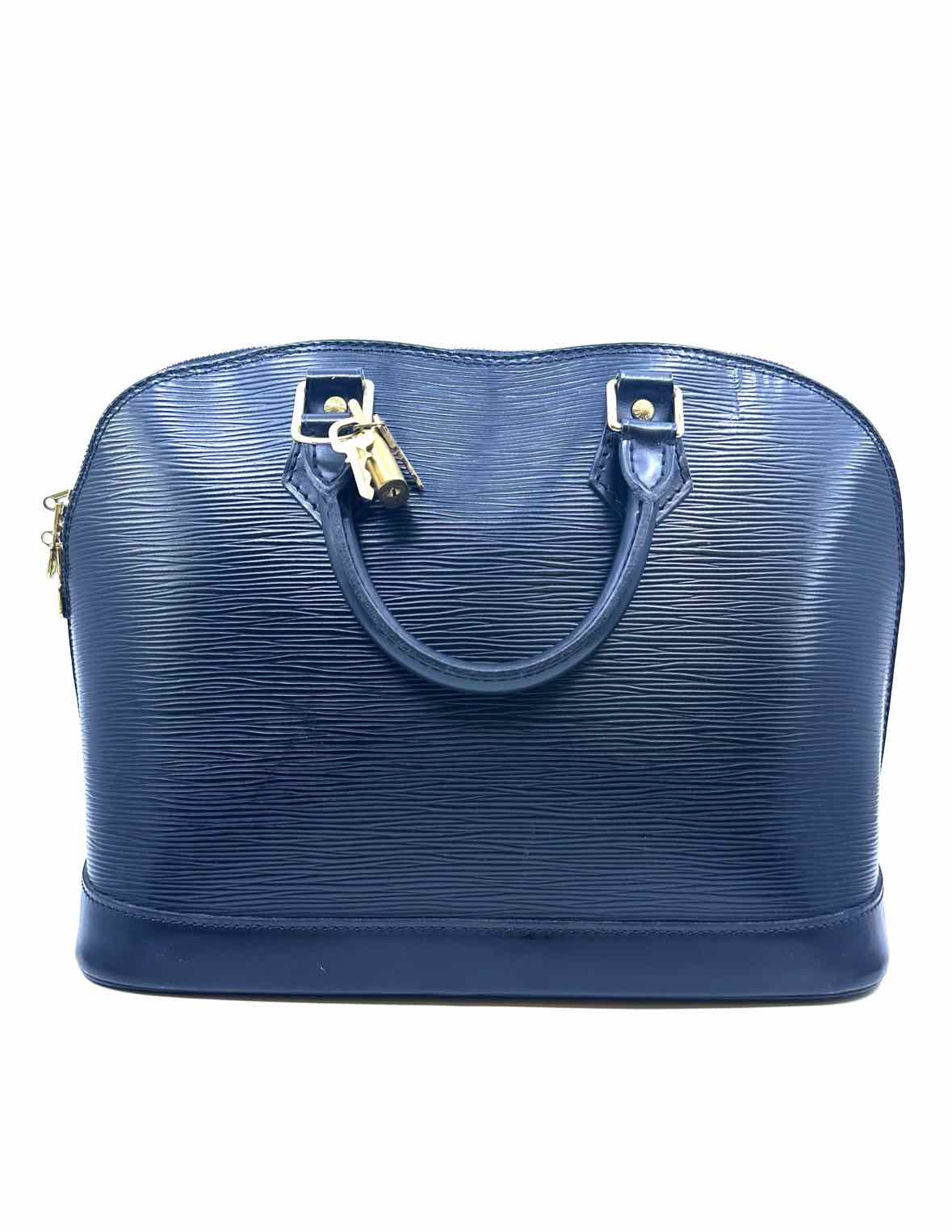 LOUIS VUITTON ALMA PM Black Leather Epi Handbag