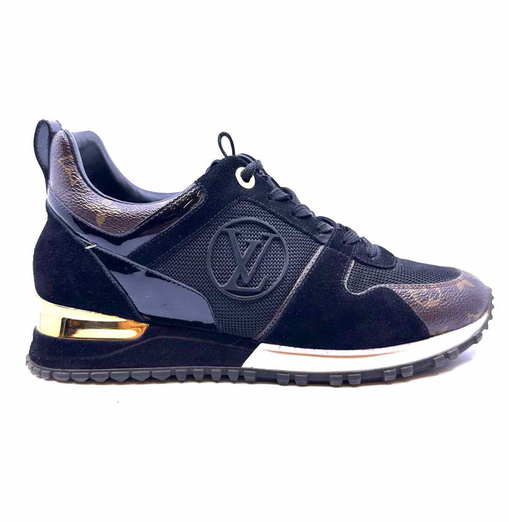 LOUIS VUITTON Size 8 Black, Browm Sneakers