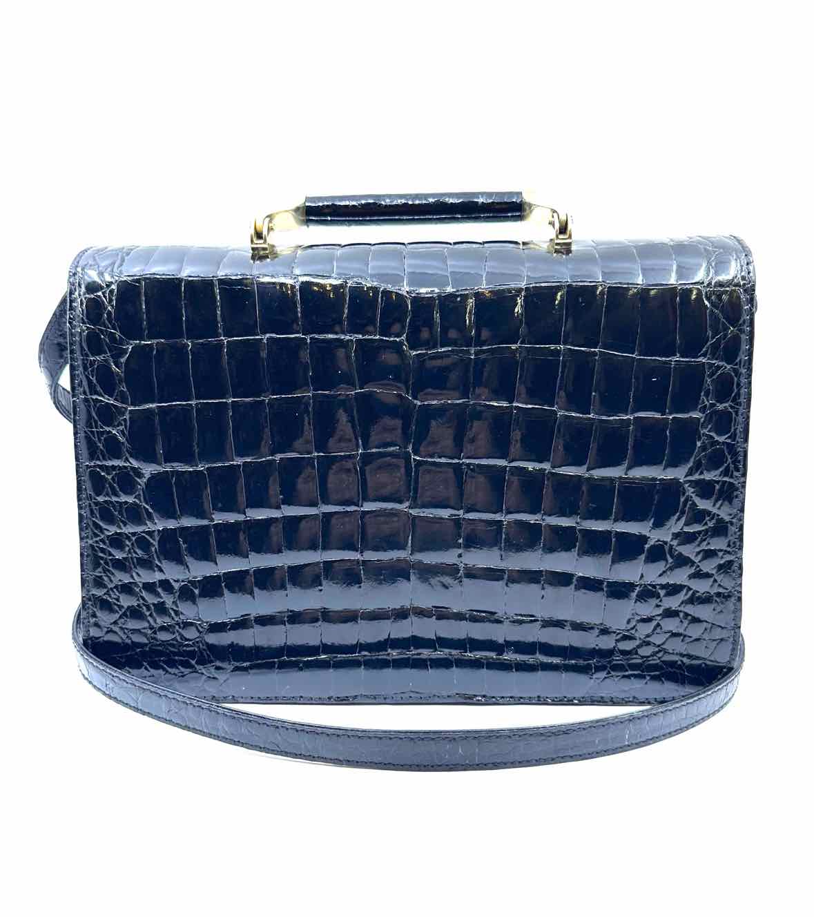 Black Alligator Handbag