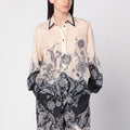 Cream Rhiannon shirt with fantasy print