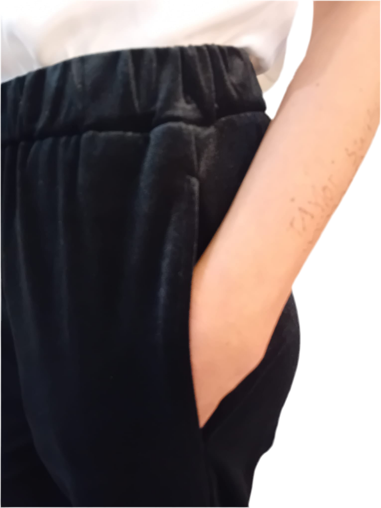 Square velvet Trousers