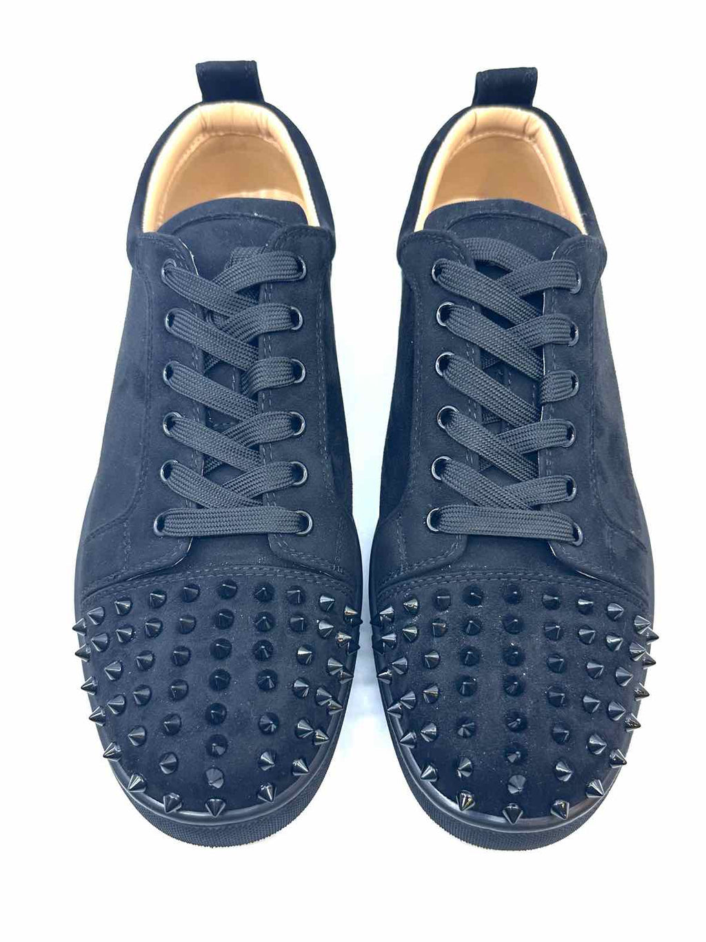 CHRISTIAN LOUBOUTIN Size 11 Black Suede Sneakers