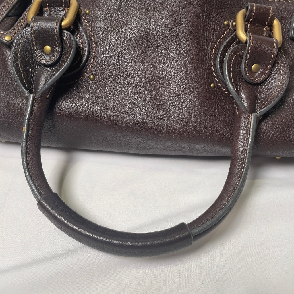 🔥 Pre-owned CHLOÉ 2011 brown paddington bag Swarovski 🔥