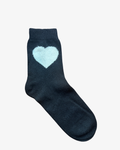 Jumper 1234 Heart Socks in Black Jasmine