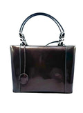 CHRISTIAN DIOR Brown Patent Leather Handbag