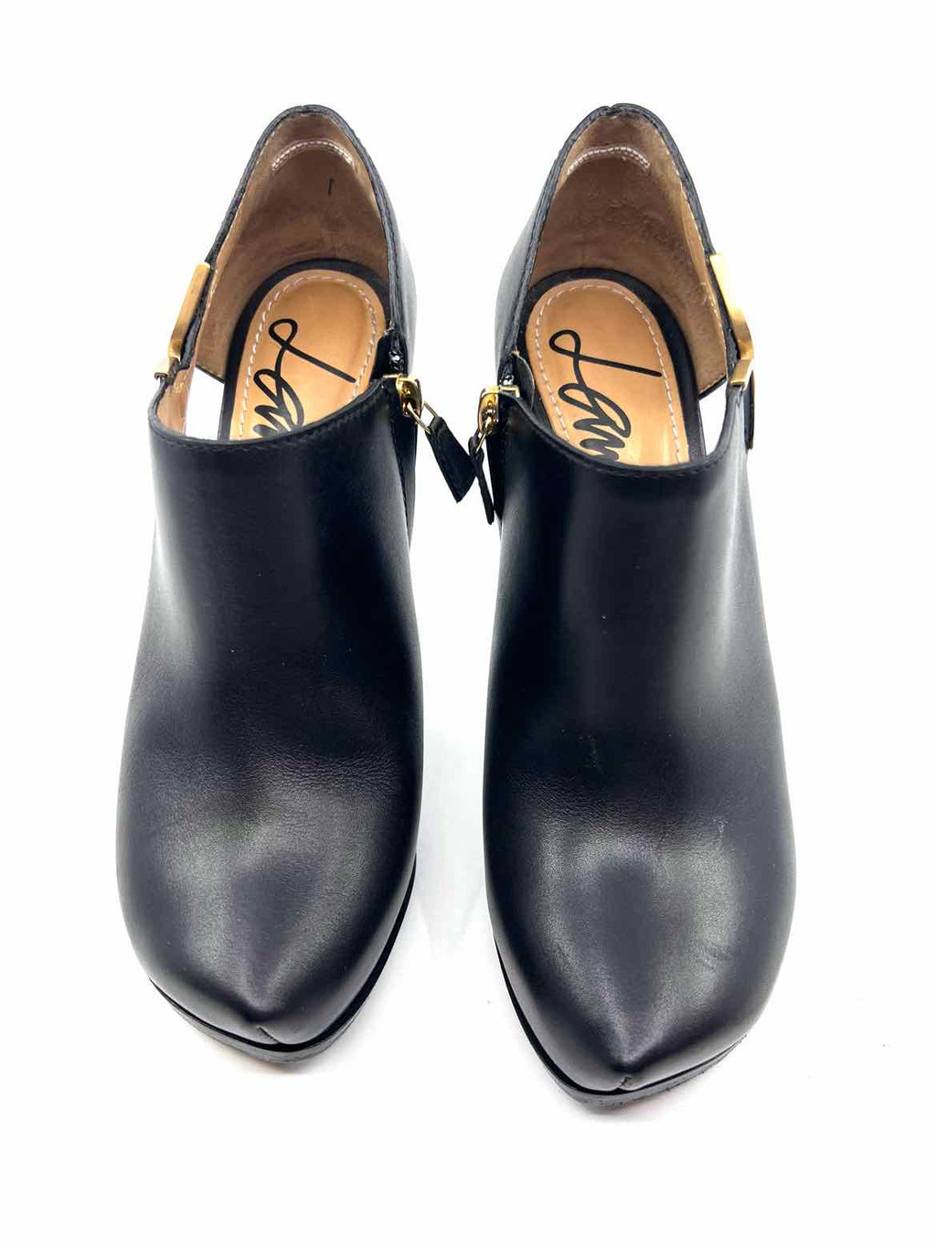 LANVIN Black Leather Ankle Boot | 8.5