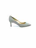 JIMMY CHOO Size 5 Silver Glitter Pumps