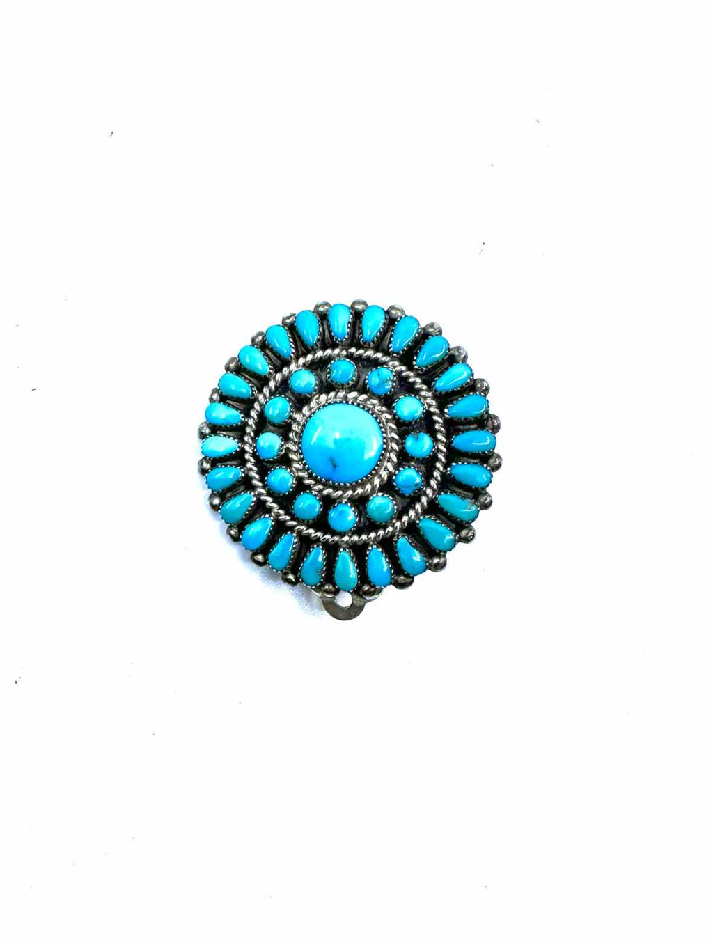 I PAYLUSI Turquoise Clip Earrings