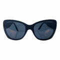 VERSACE Black Square Solid Sunglasses
