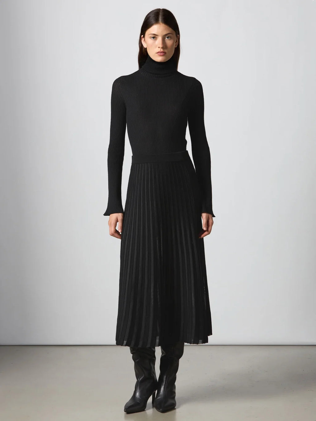 Roberto Collina Plissé Knit Skirt