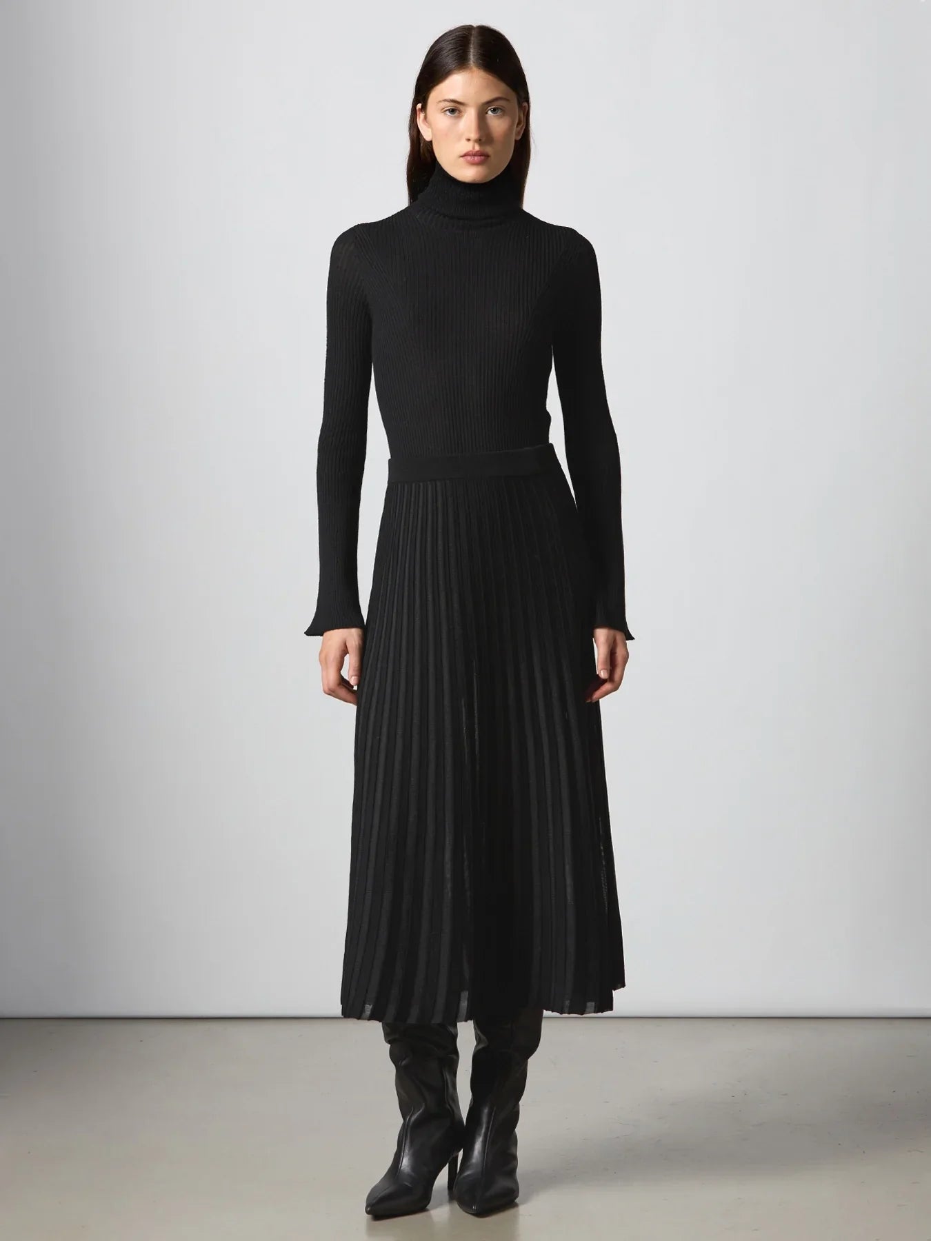 Roberto Collina Plissé Knit Skirt