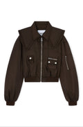 Ganni Duchesse Nylon Bomber Jacket