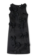 Duchesse Satin Bow Midi Dress