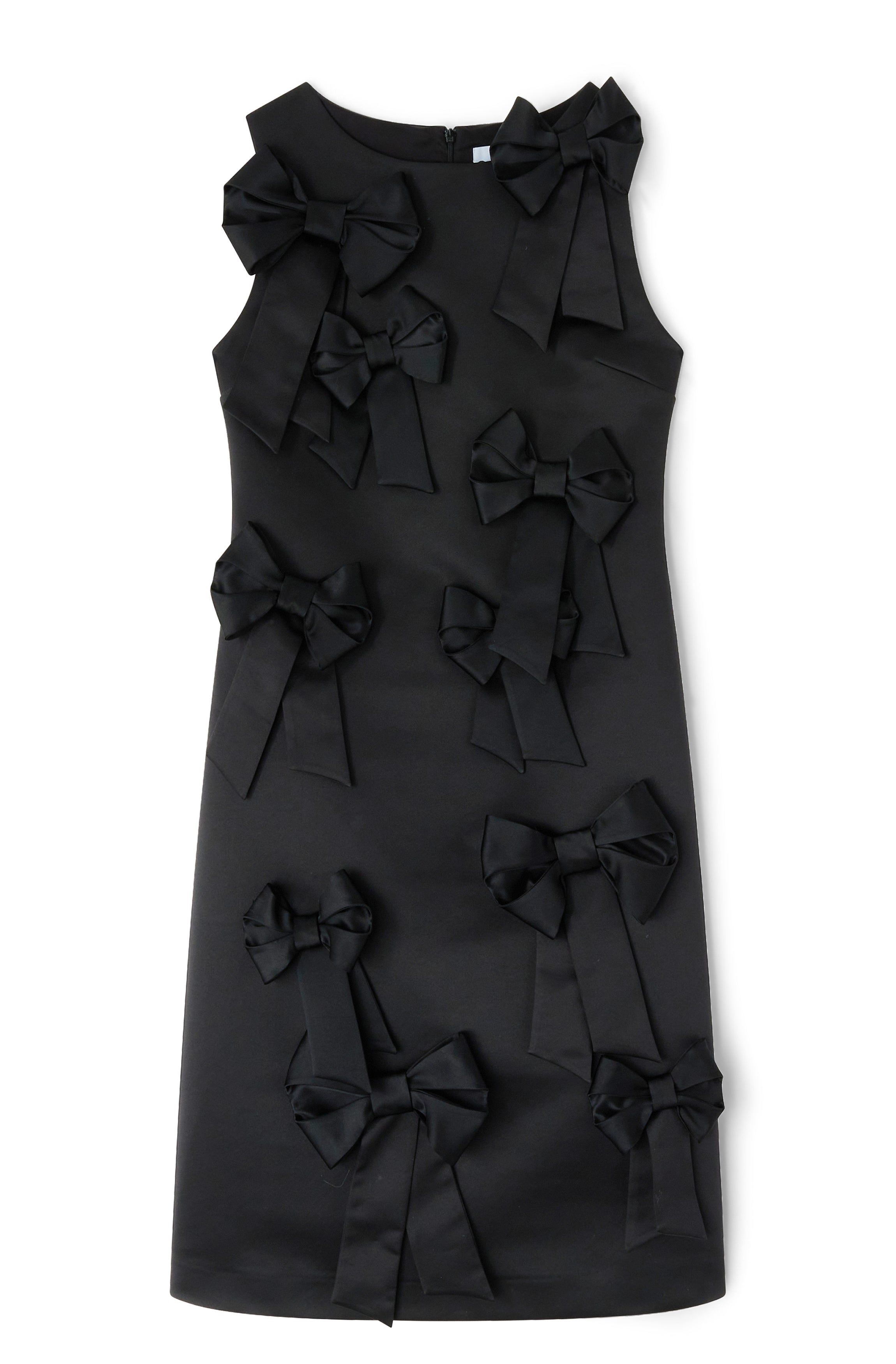 Duchesse Satin Bow Midi Dress