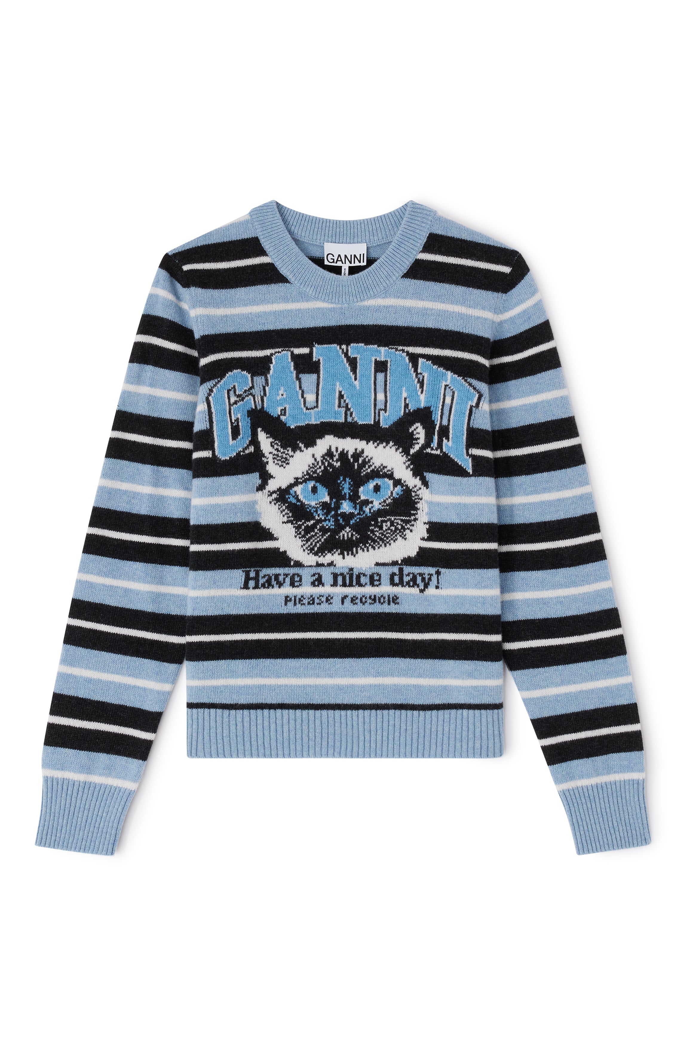 Ganni Graphic Wool Sweater