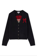 Ganni Graphic Wool Cardigan