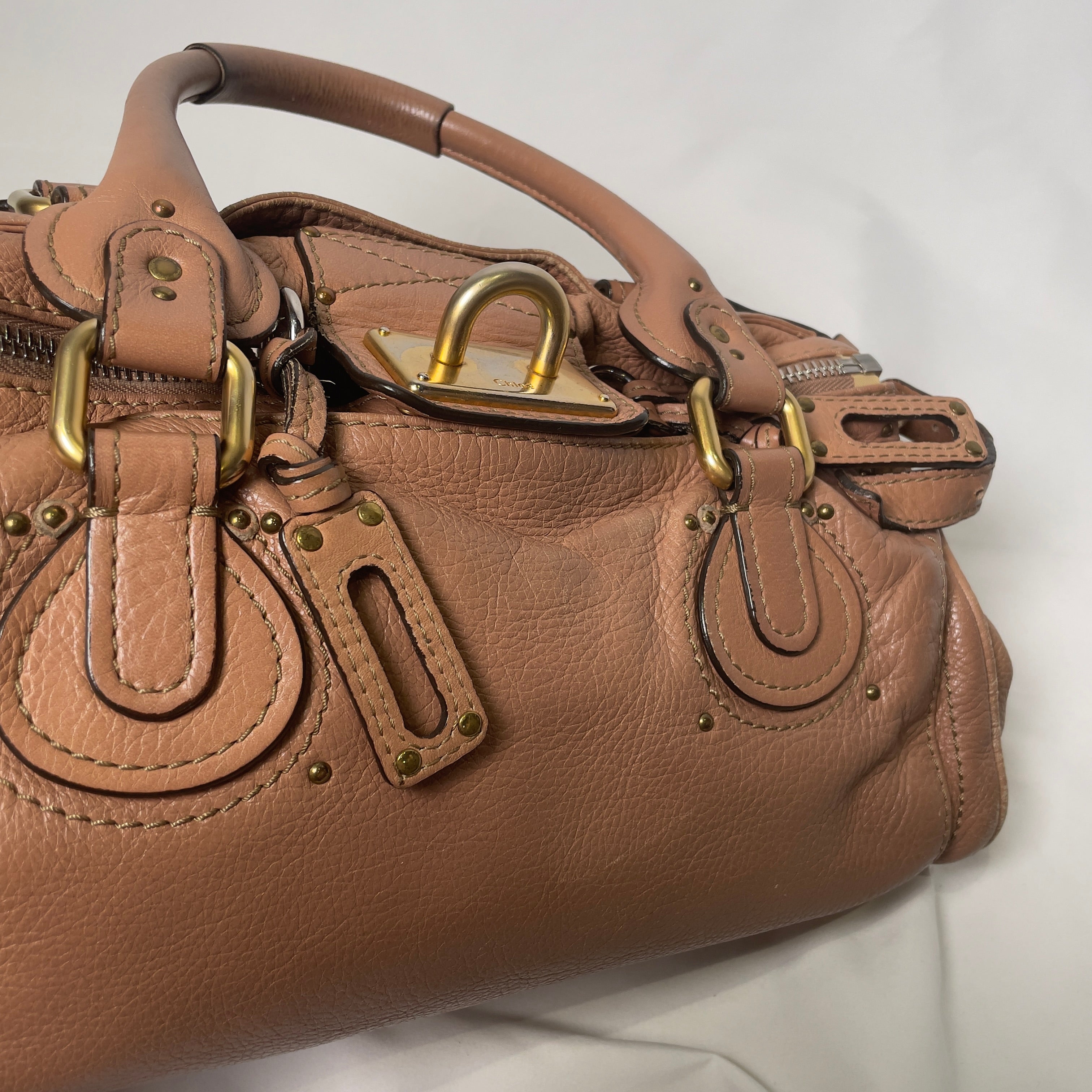 🔥 Pre-owned CHLOÉ 2009 dusty rose paddington medium 🔥