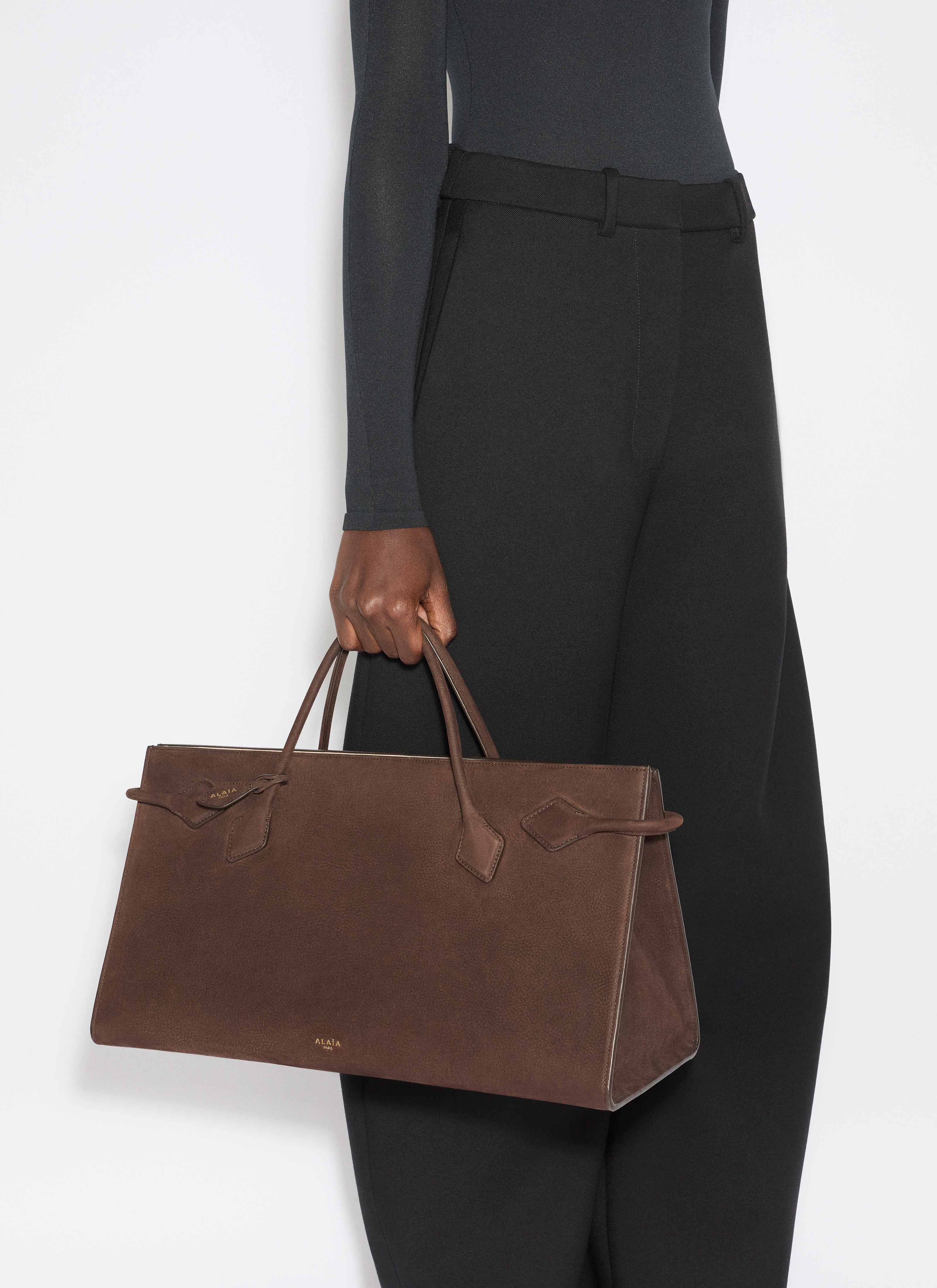 LE TECKEL SUEDE TOTE BAG