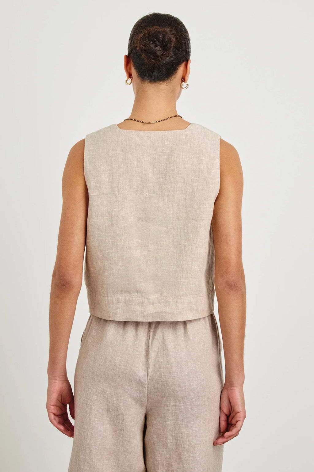 RAILS Akira Top in Heathered Flax