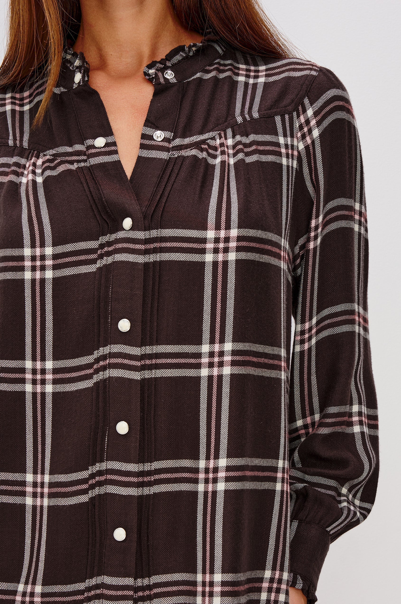 Rails Alanna Shirt in Chocolate Napoleon