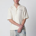 Ivory shirt with stud embroidery