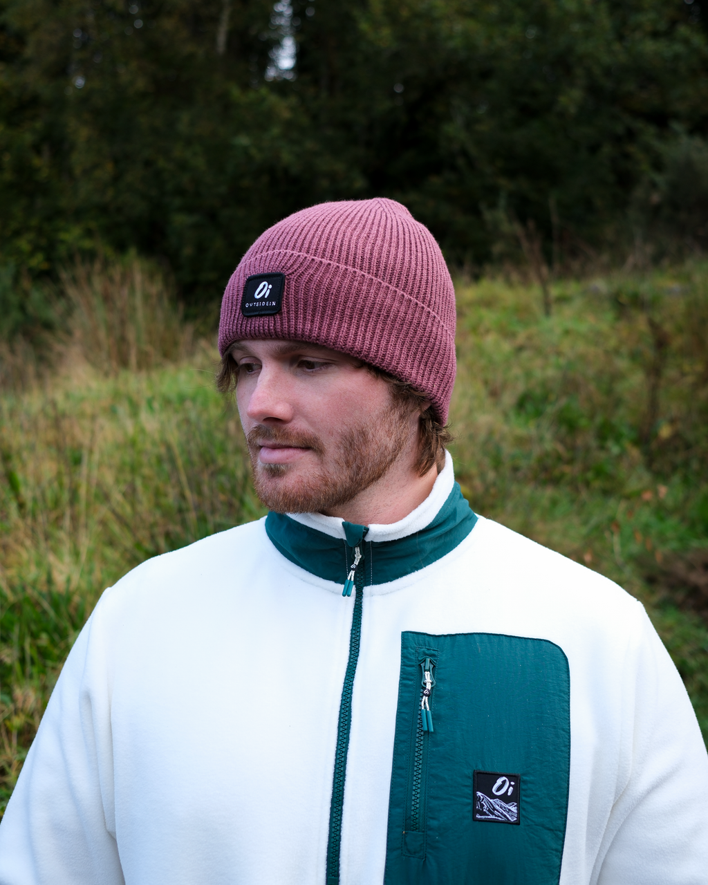 Outside In Ribbed Beanie | Berry