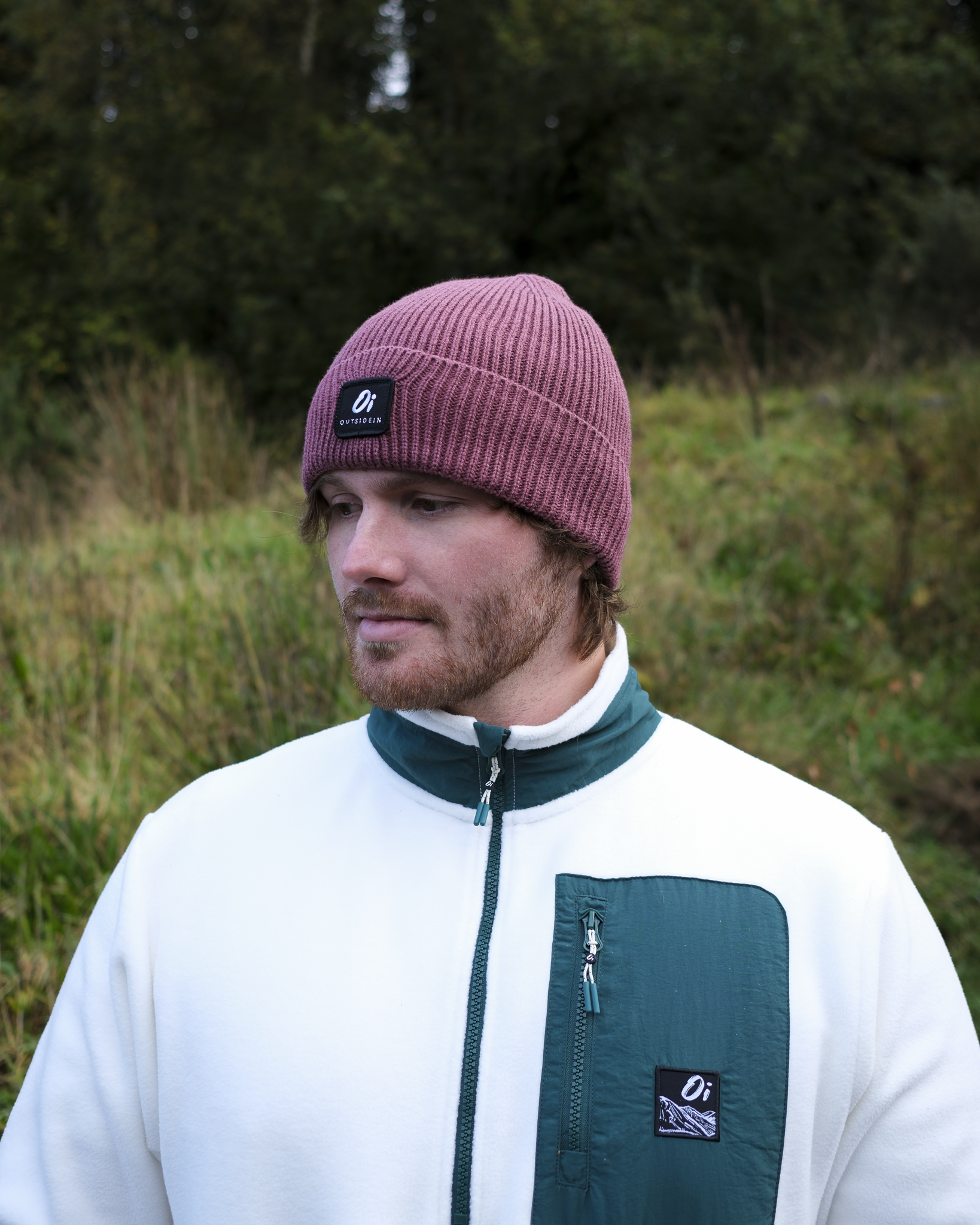 Outside In Ribbed Beanie | Berry