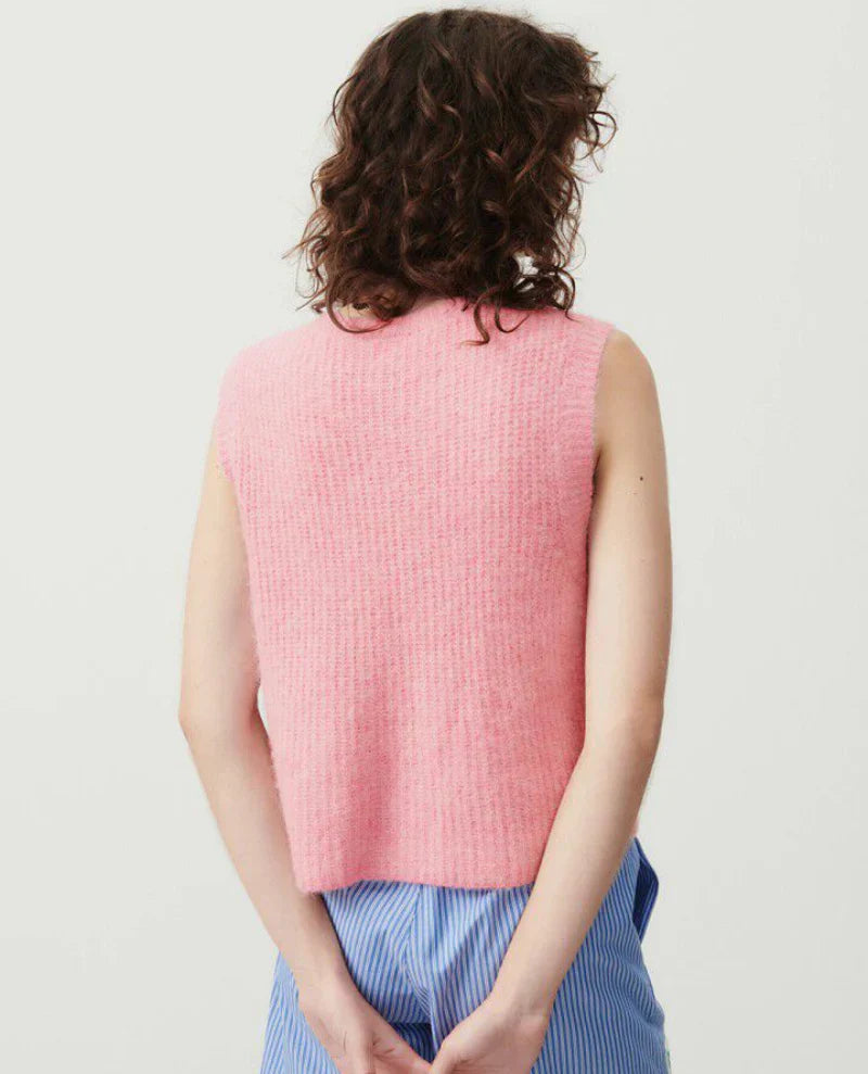 American Vintage East 19 SL Knit Vest in Orchid Chine
