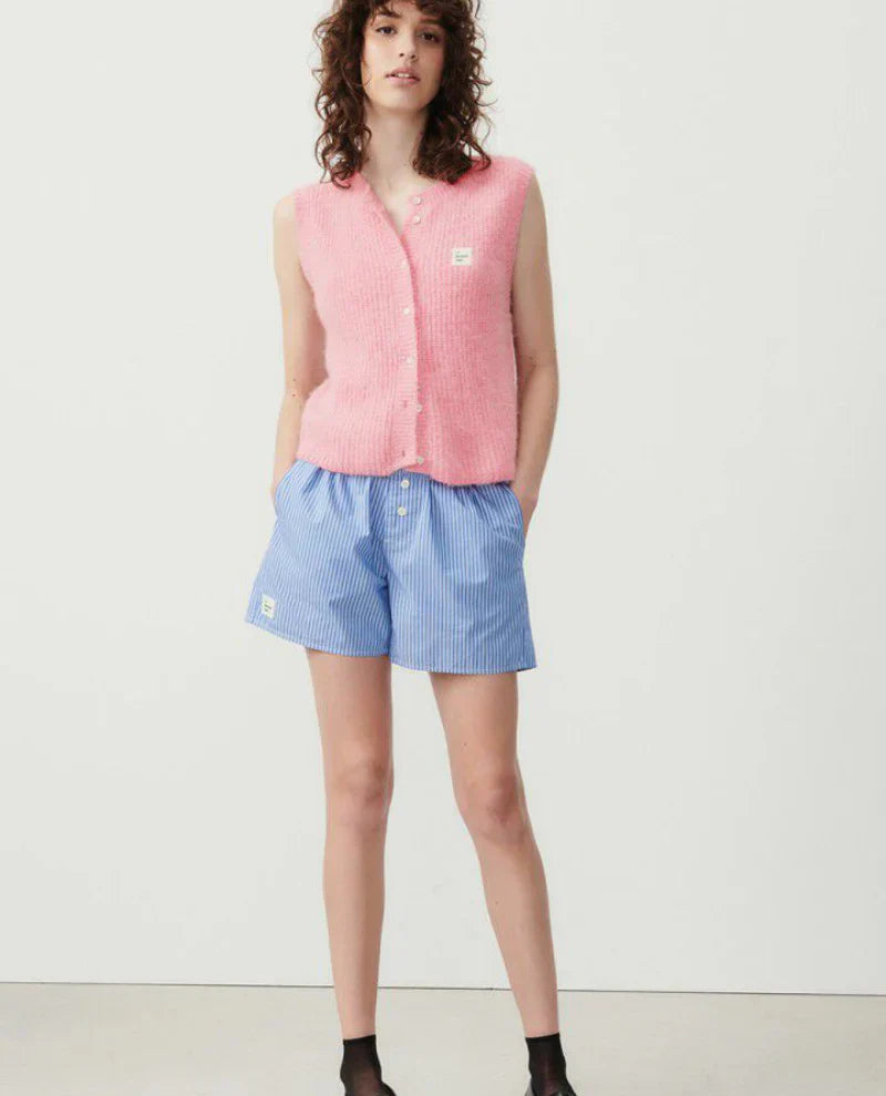 American Vintage East 19 SL Knit Vest in Orchid Chine