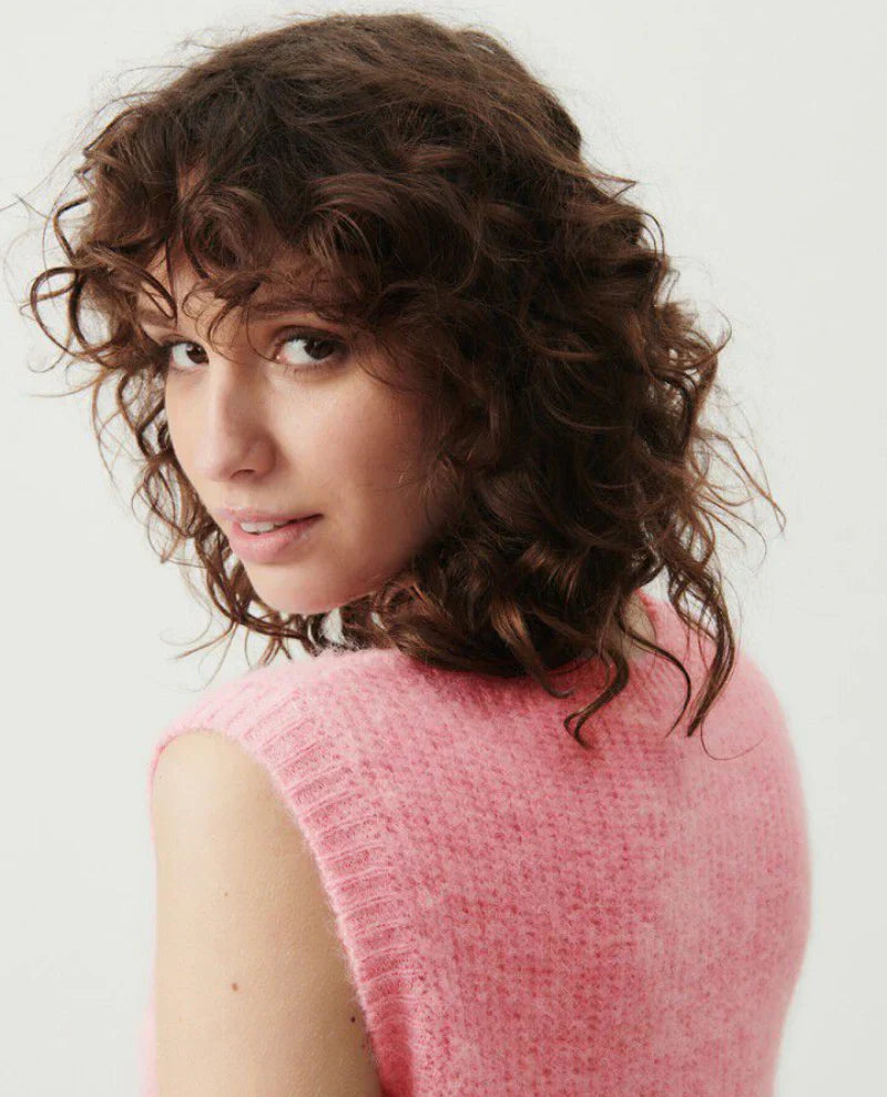 American Vintage East 19 SL Knit Vest in Orchid Chine