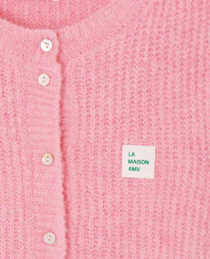 American Vintage East 19 SL Knit Vest in Orchid Chine
