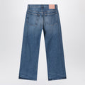 Faded blue jeans