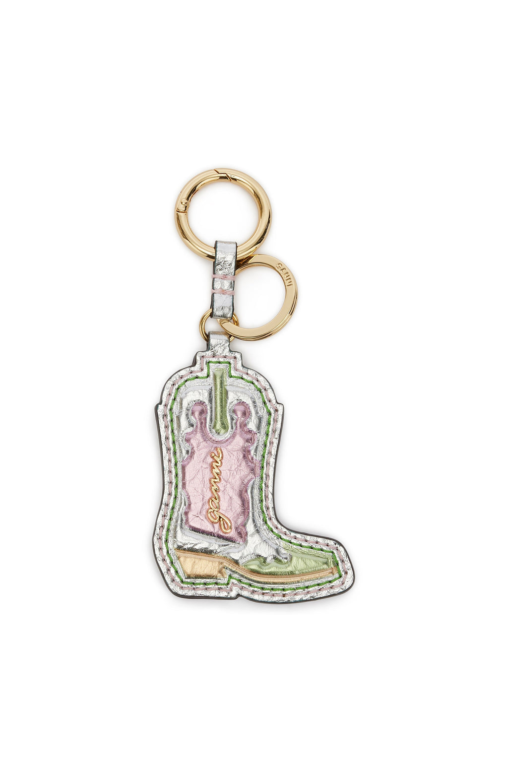 Western Boot Keyring Metallic