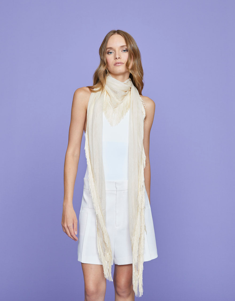 Faliero Sarti Can Can Silk-Blend Scarf