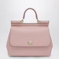 Large Sicily top-handle bag in pink