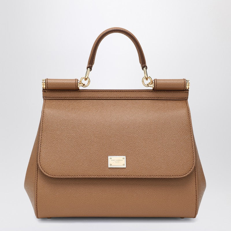 Large caramel Sicily Hand Bag