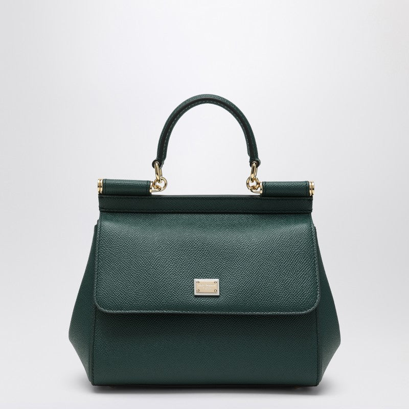 Sicily medium top-handle bag in green
