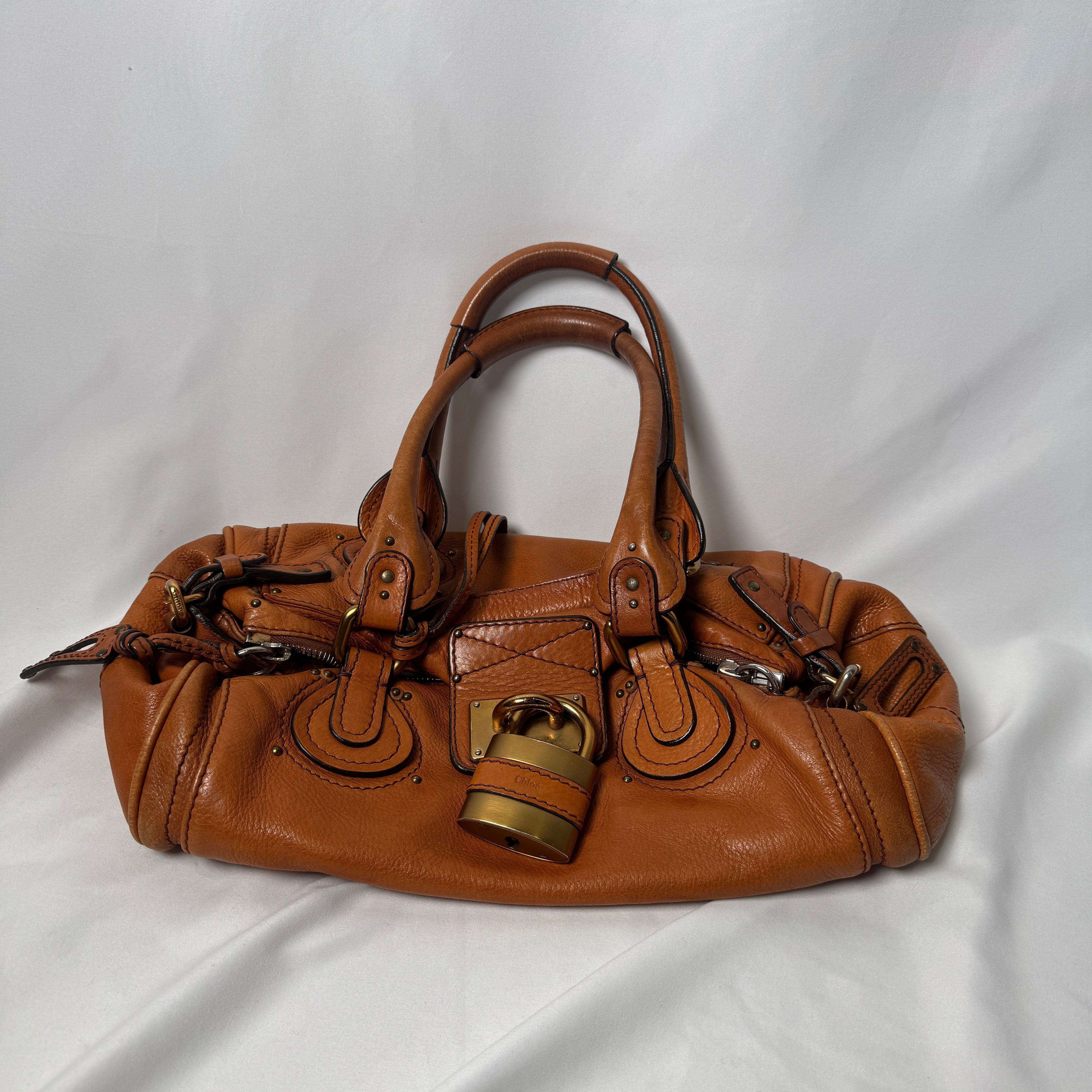 🔥 Pre-owned CHLOÉ 2006 orange paddington 🔥