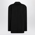 Black oversized single-breasted Gelso jacket