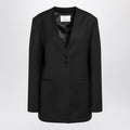 Winsen black wool-blend jacket