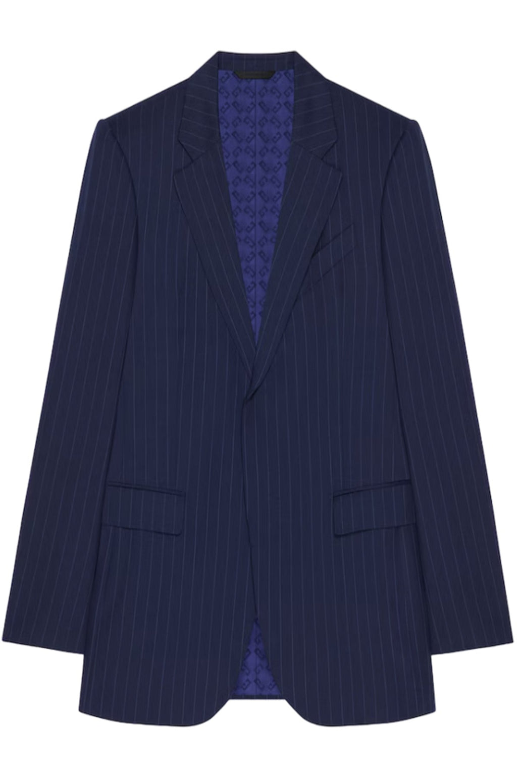SLIM FIT STRIPED JACKET IN WOOL