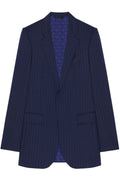 SLIM FIT STRIPED JACKET IN WOOL
