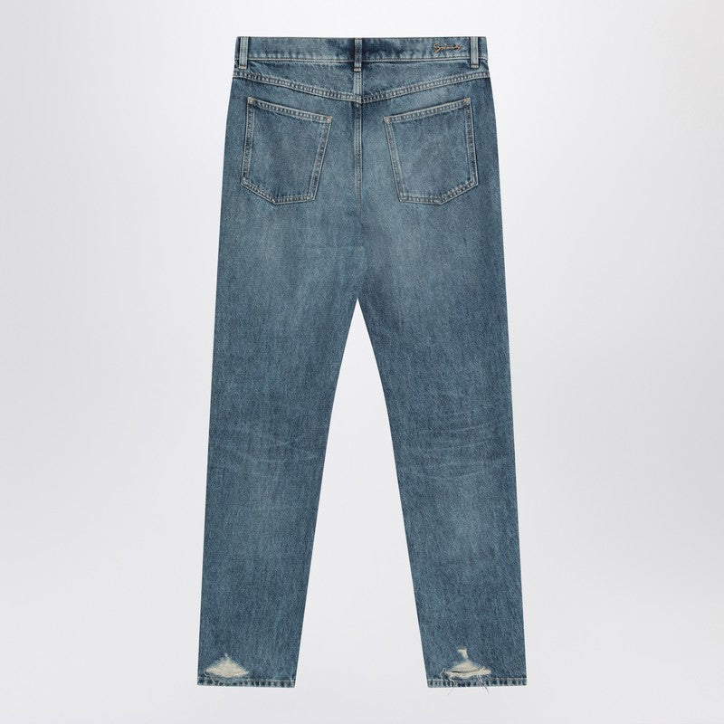 Faded Blue Denim Jeans