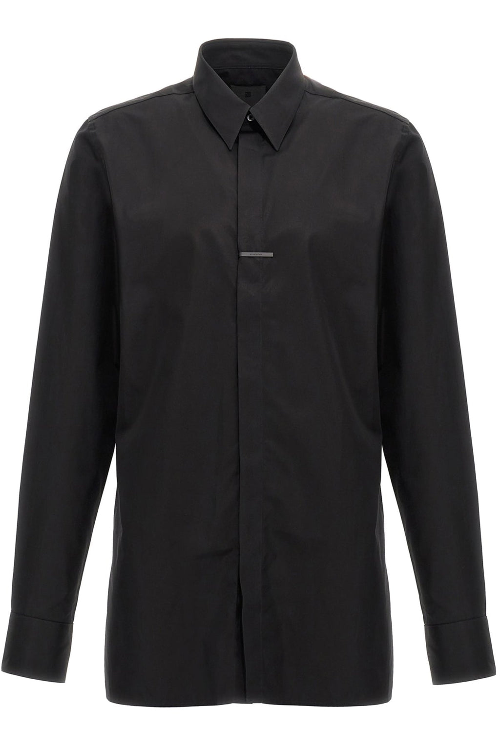 GUSSET-DETAIL COTTON SHIRT
