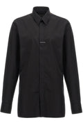 GUSSET-DETAIL COTTON SHIRT