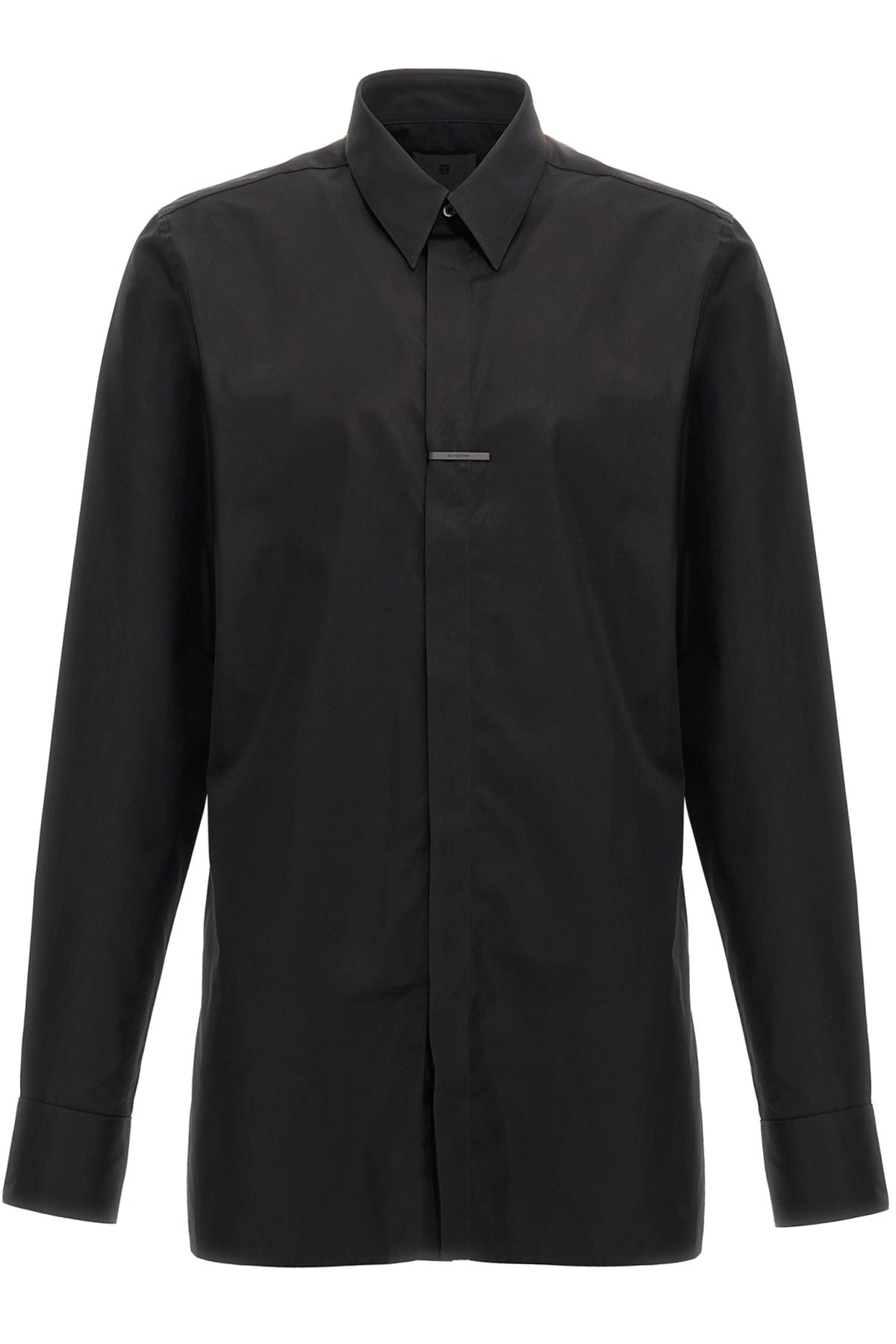 GUSSET-DETAIL COTTON SHIRT