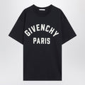 Navy short-sleeved T-shirt with logo