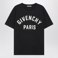 Black short-sleeve logo T-shirt