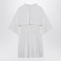 Mini chemisier dress in white poplin